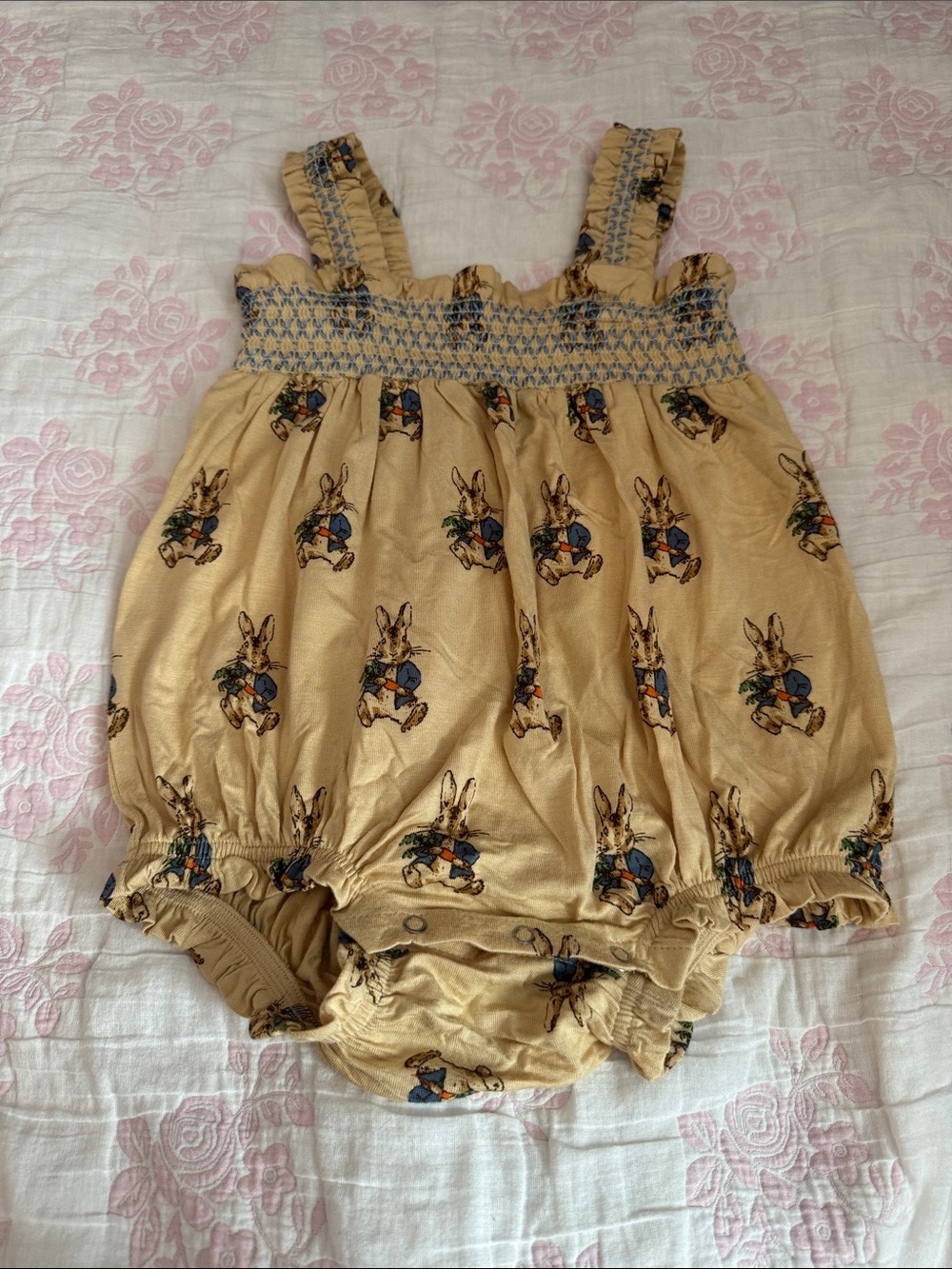 kate quinn Bunny Print Bubble Romper